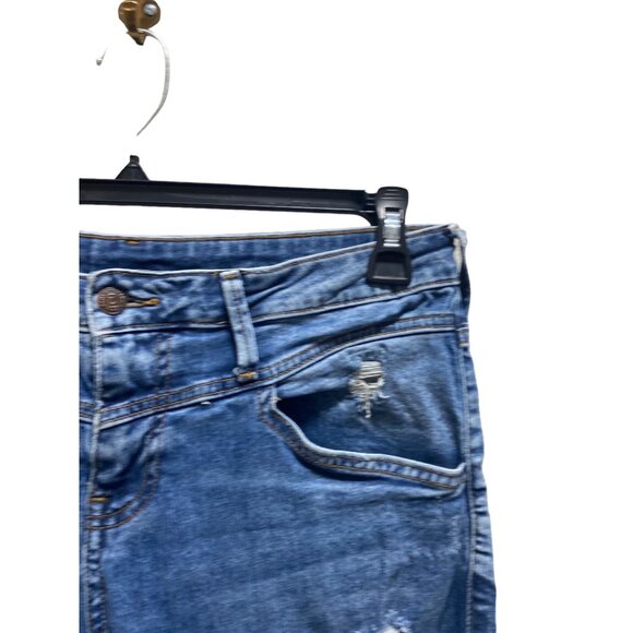 True Religion Halle High Rise Super Skinny Front Yoke Jeans Blue Size 32 Classic - Picture 9 of 16